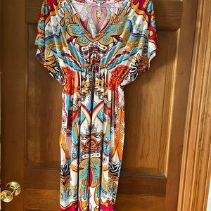 Colorful Paisley Print Dress